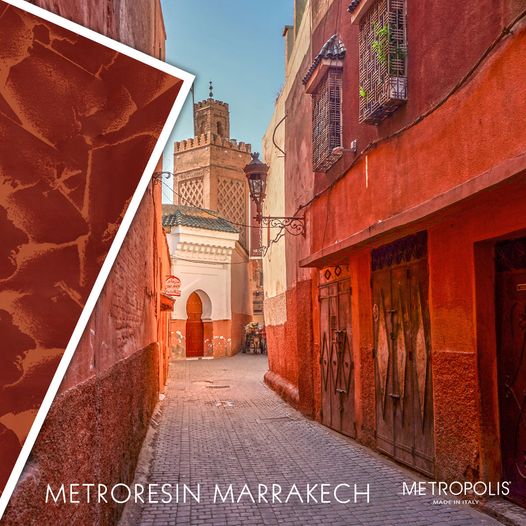 马拉喀什Metroresin色彩主题创意效果. 室内有摩洛哥的气息
